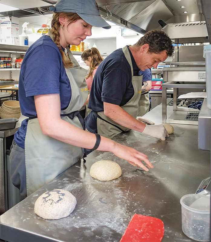 professional sourdough bread training at resort hotel